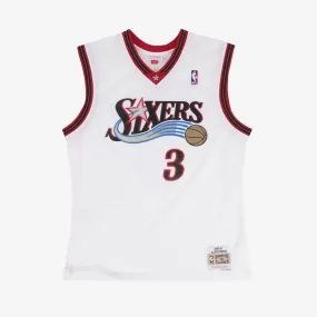 Allen Iverson Philadelphia 76ers 00-01 HWC Swingman Jersey - White