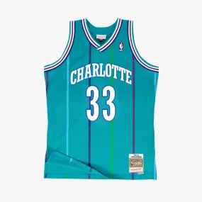 Alonzo Mourning Charlotte Hornets 92-93 HWC Swingman Jersey - Teal