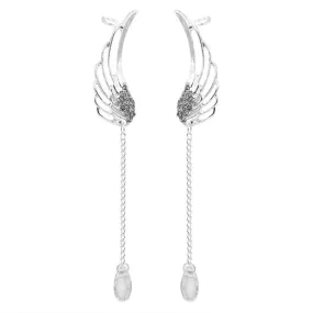 Angel Wing Crystal Earrings SD02371