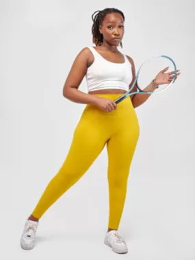 Ava Fitness Bella Workout Leggings - Dark Yellow