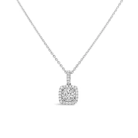 Clara by Martin Binder Diamond Halo Necklace (0.55 ct. tw.)