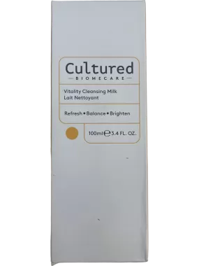 Cultured Biomecare Vitality Cleansing Milk Removes Makeup Revitalises Skin Tone