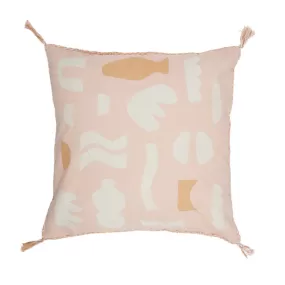 Curio Cotton Cushion (50 x 50cm) - Pink