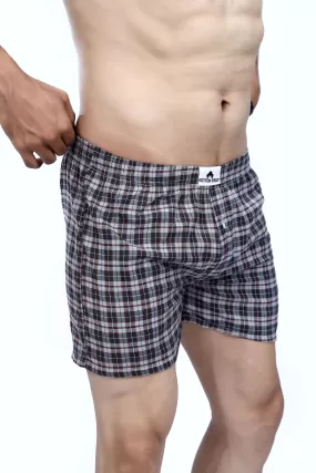 Gray Check Boxer Short