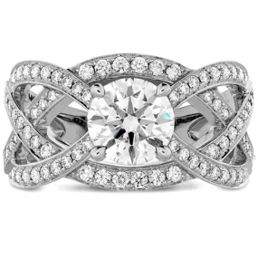 Hearts On Fire Intertwining Diamond Engagement Ring