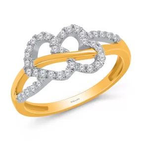 Kallati Eternal Diamond Ring in 14K Two-Tone Gold