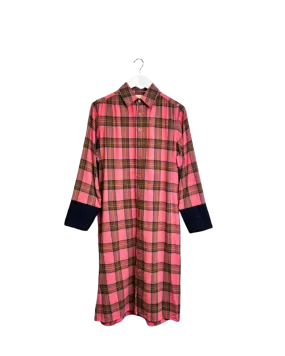 Size S - Barry Made Pink Flannel Midi Dress