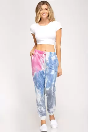 Tie Dye French Terry Knit Joggers