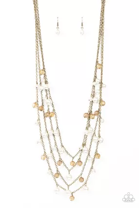 Vintage Virtuoso - Brass Paparazzi Necklace